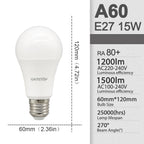8Pcs E27 LED Bulbs AC 110V 220V 230V Boasting 3W 10W 20W 24W Lamp Warm White for Bedroom Balcony Lighting