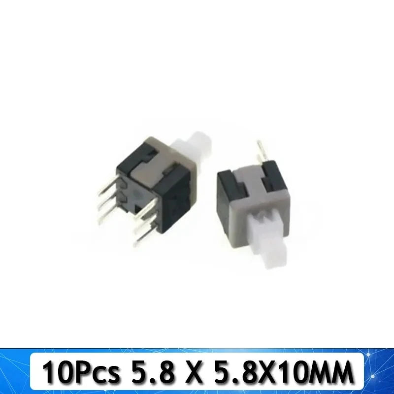 10-100PCS/LOT 5.8x5.8 7x7 8x8 8.5x8.5mm Self Locking / UNlock Push Tactile Power Micro Switch 6 Pin Button Switches