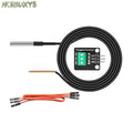 DS18B20 Temperature Sensor Module Kit Waterproof 100CM Digital Sensor Cable Stainless Steel Probe Terminal Adapter For Arduino