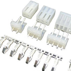 20Sets CH3.96-2Pin 3/4/5/6Y/A/T 20pcs Straight Vertical Male Pin Wafer+ 20pcs Female Housing + Terminal PCB to Wire Connector