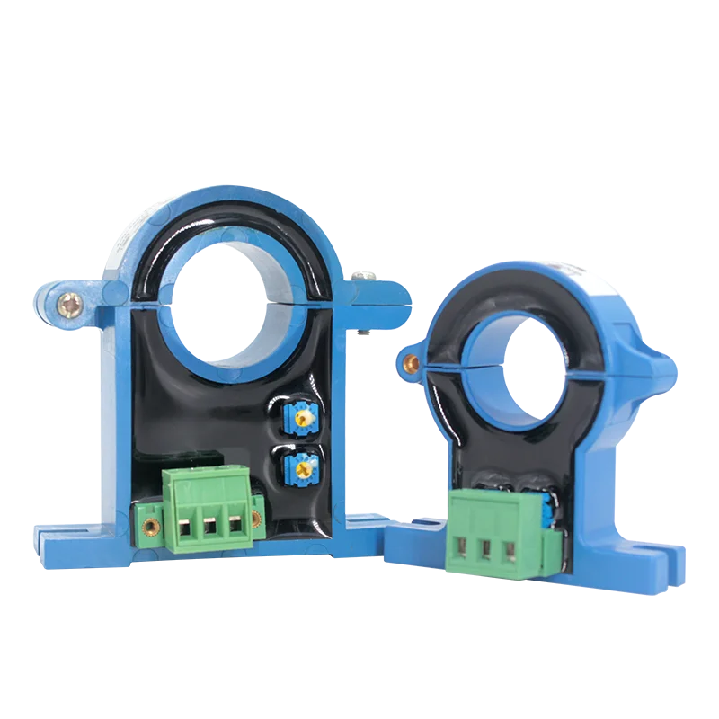 AC/DC0-1000A Hall Current Transmitter DC0-30A DC0-100A to 4-20mA 0-10V Output Open Loop 20mm 38mm Split Core Current Transducer