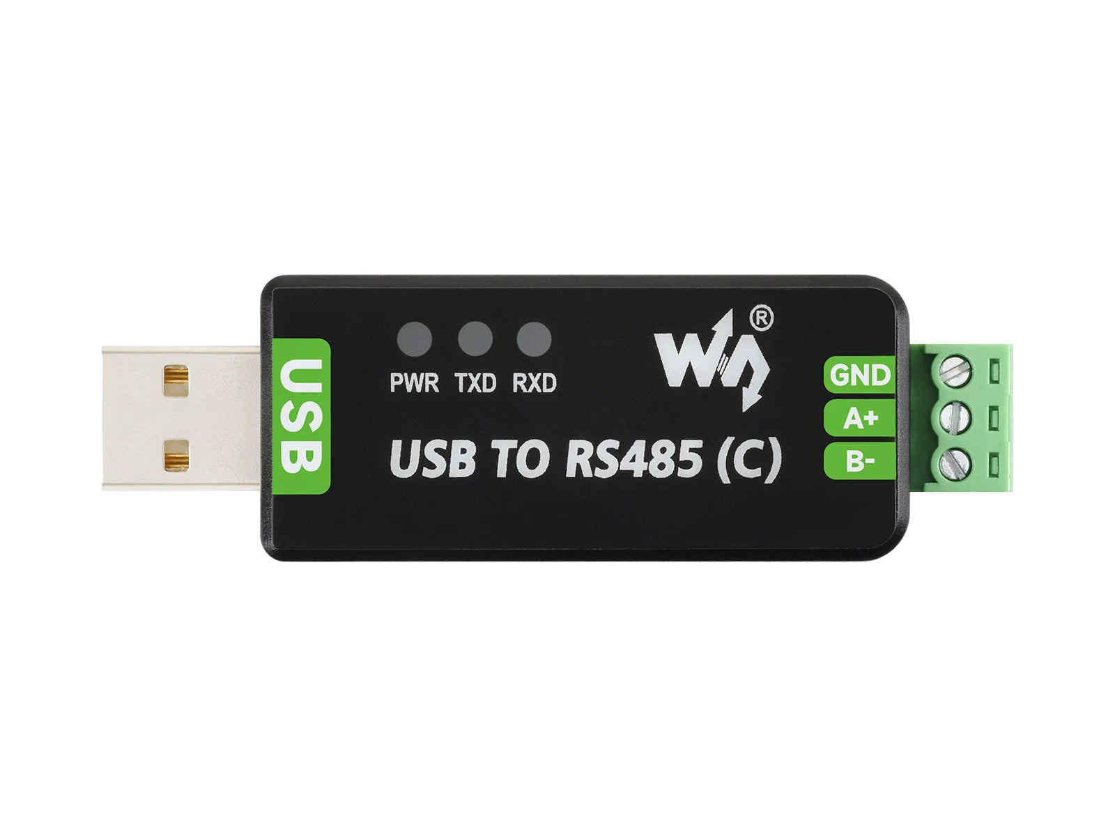 USB To RS485 (C) Industrial Grade Isolated Bidirectional Converter, FT232RNL Chip, Onboard Isolated Transceiver And TVS, Up To 1