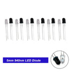 20/40PCS 3mm & 5mm 940nm LEDs Infrared Emitter and IR Receiver Diode Diodes Kit - for Remote Control Applications ,arduino