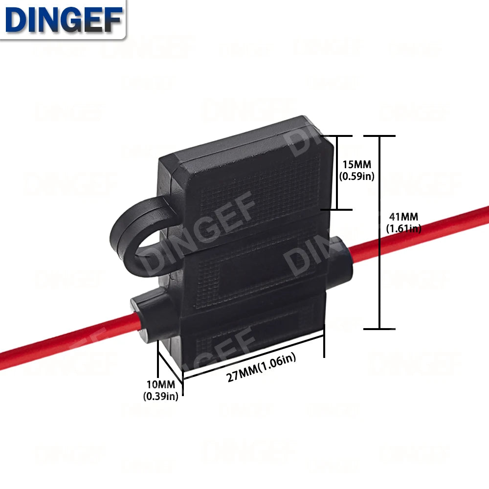 ATC Medium Blade Waterproof Fuse Holder For Automobile 32V 18/16/14/12/10AWG Standard Fuse Insert 1A 2A 3A 4A 5A 7.5A 10A 15A-50