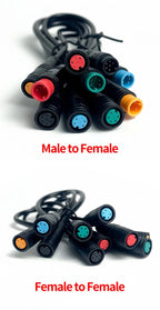 4/10Pcs M8 2 3 4 5 6 Pin Electric Bicycle Butt Joint Plug Waterproof for Ebike Display Cable Female Male Optional Connector 25CM
