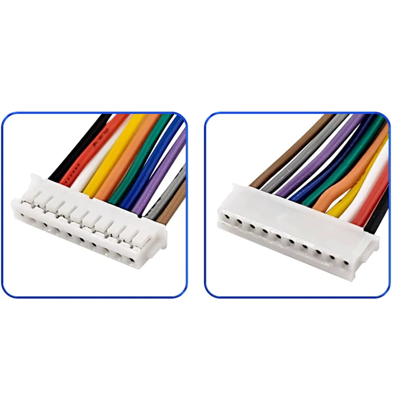 10PCS JST ZH1.5 ZH 1.5mm Wire Cable Connector 2/3/4/5/6/7/8/9/10/12 Pin 1.5MM Pitch  Plug 10CM/20cm/30CM Wire Length 28AWG