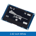 2.4" 2.42 inch 128x64 OLED LCD Display Module SSD1309 12864 4 Pin IIC I2C Serial Interface for Arduino UNO R3 C51