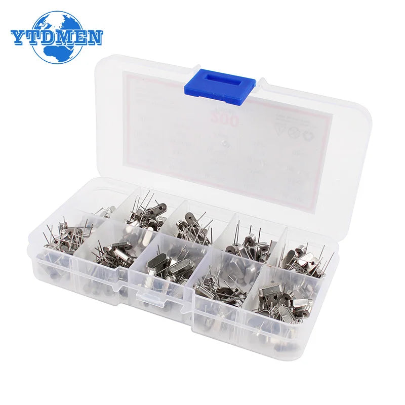 35-200pcs Crystal Oscillator Electronic Kit HC-49S DIP/SMD Ceramic Quartz Resonator Hc-49 Set 4Mhz 6Mhz 8Mhz 12Mhz 16Mhz 20Mhz