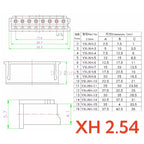 10PCS 2/3/4/5/6~12Pin Pitch Male Female Plug Socket JST XH2.54 XH 2.54mm 10cm/15cm/20cm Wire Length 26AWG Wire Cable Connector