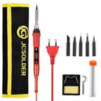 JCD 220V 80W LCD Electric Soldering Iron 908S Adjustable Temperature Soldering Iron with Quality Soldering Iron Tips and Kits