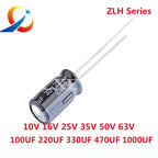 10pcs ZLH 10V 16V 25V 35V 50V 63V 100V 10UF 22UF 47UF 100UF 220UF 330UF 470UF 1000UF Rubycon Electrolytic Capacitor  NEW