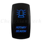 12V 20A Blue Led Car Boat Laser Rocker Switch ON OFF, (ON) OFF, ON OFF ON, (ON) OFF ON, (ON) OFF (ON) Waterproof