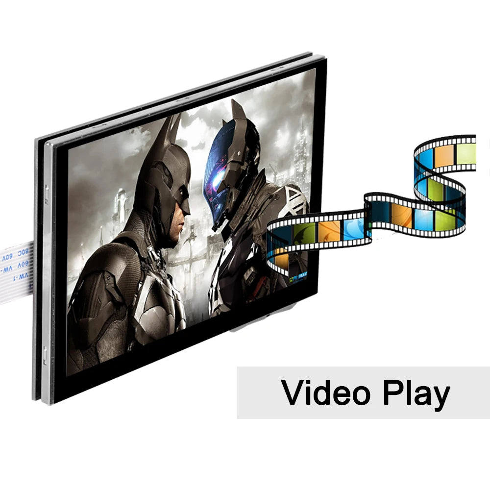 OSOYOO 5 Inch IPS Capacitive Touch Screen RPi5 DSI LCD Display Monitor 800x480 Resolution for Raspberry Pi 5 4 2 3 3B+