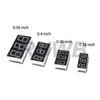 5pcs Red LED Display 7 segment Digital tube Common AnodeCathode Red 3 4 Bit digital Tube 0.28 0.36 0.56 inch