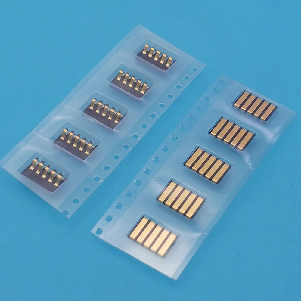 5 Pairs Male Female Battery Holder Contacts 2.0 mm Pitch 2 3 4 5 6 7 8 Pin Connector Battery Power Contact Tab Conductive Tab