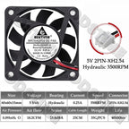 Gdstime 60MM Fan 24V 12V 5V Fan 60MMx15MM Brushless DC Exhaust Axial Cooling Fan 6cm 6015 Cooler for PC Equipment CPU Cooling