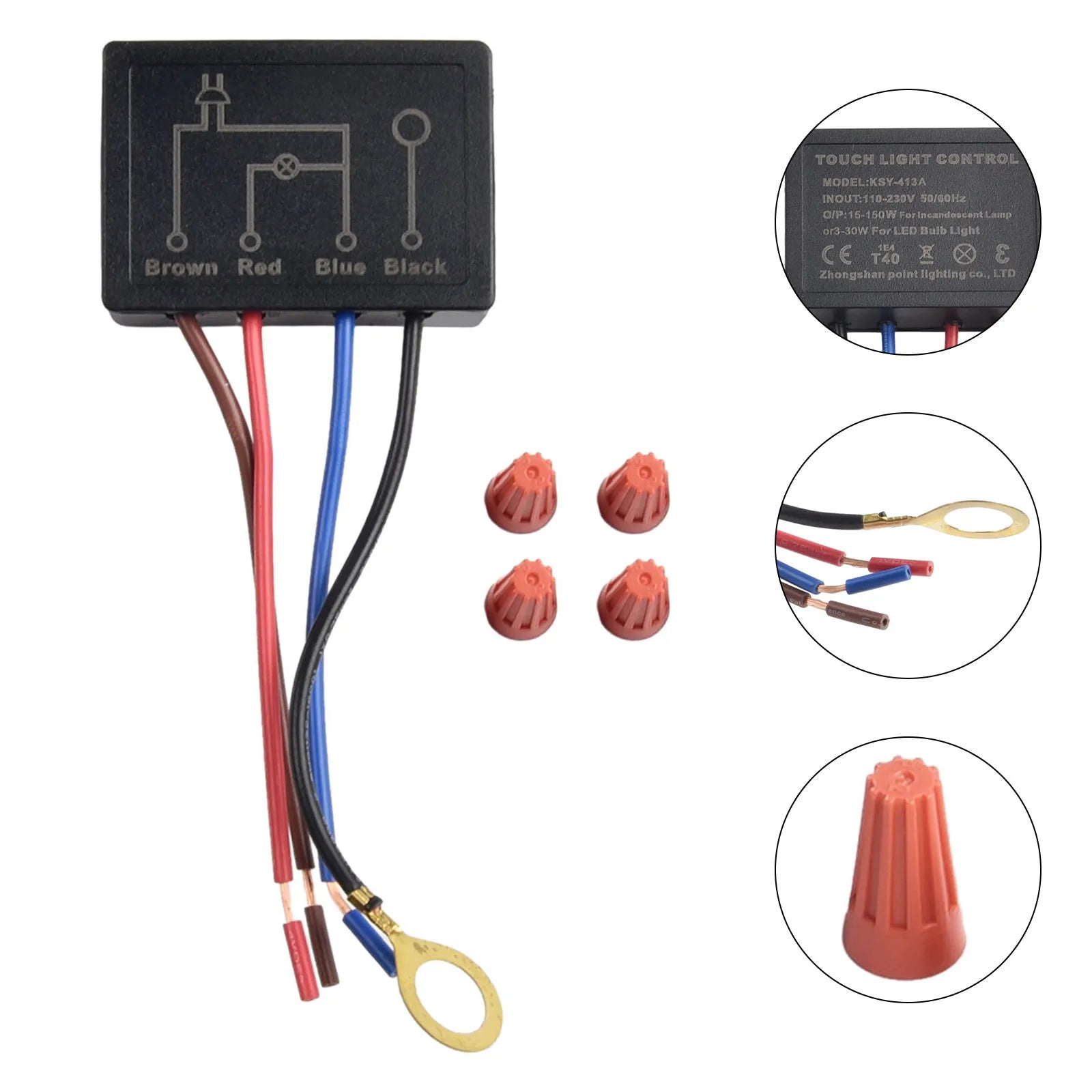 220V Touch Light Switch EMC Human Touch Anti-interference Dimmers Table Lamp Dimmer Control Module Sensor Home Improvement Tool