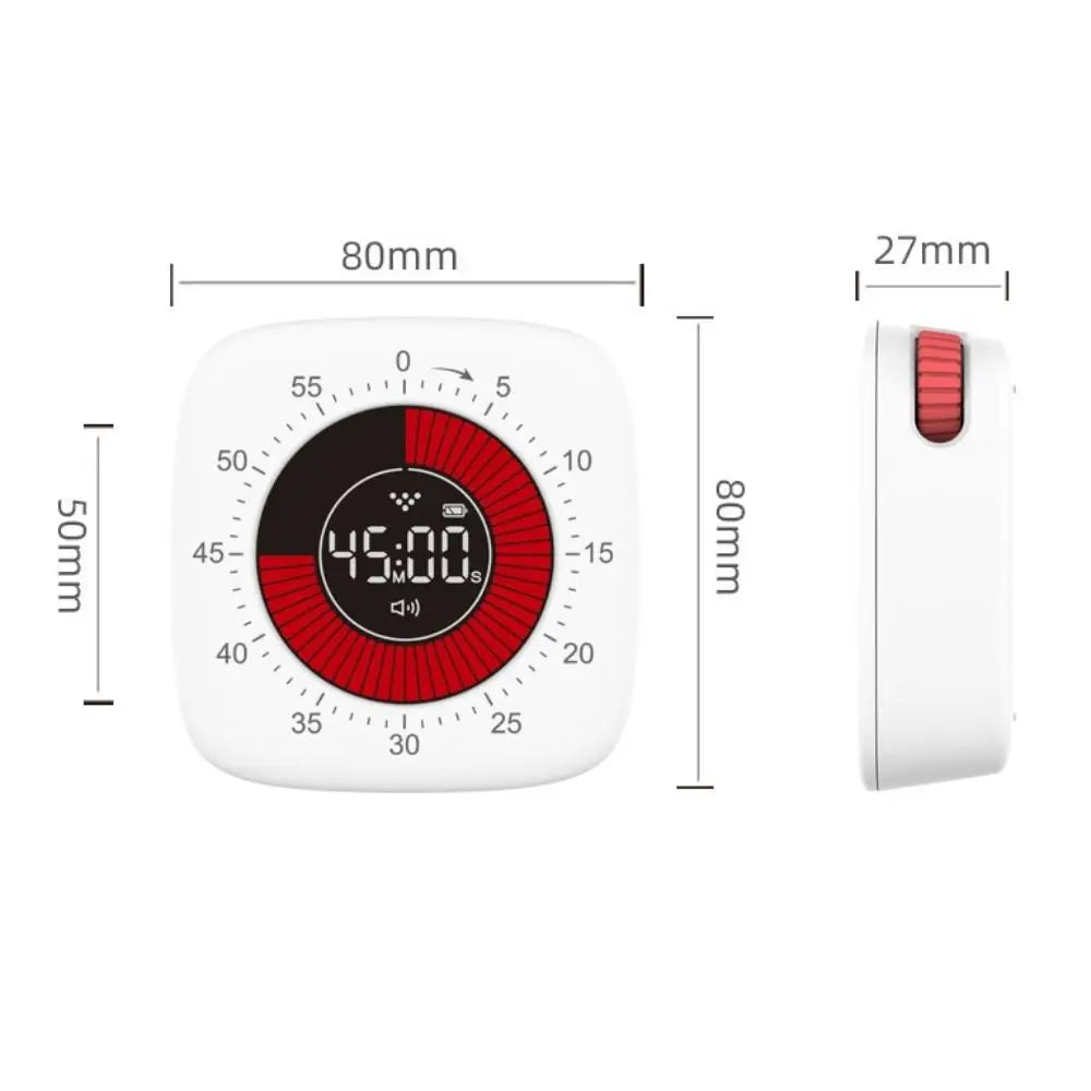 Rechargeable Visual Timer Digital 60 Minutes Timing Silcent Timers Mechanical Dual Time Clock Countdown Timer Classroom