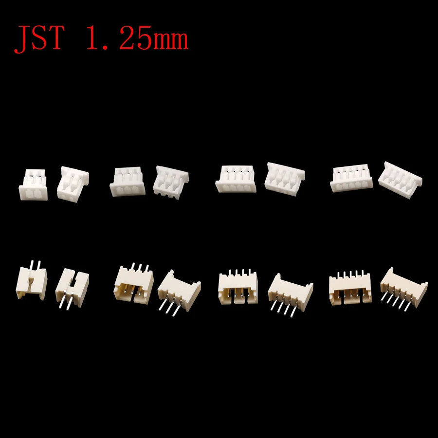 1box PH 2.0mm XH 2.54mm JST 1.25mm SH 1.0mm VH 3.96mm Pitch Terminals Crimping Male Plug Female Socket Connector Kit