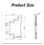 DC Control AC 6A Slim Interface Solid State Relay Module DIN SSR Slim Relay DC Control DC 41F-1Z-C2 SSR Relay DIN Rail