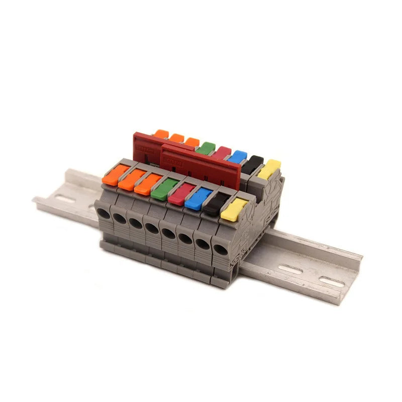 KV2.5 Direct Insertion Quick Terminal Block Rail Type Wire Connector Instead Of UK/ST/PT/SAK Docking For Parallel Connection