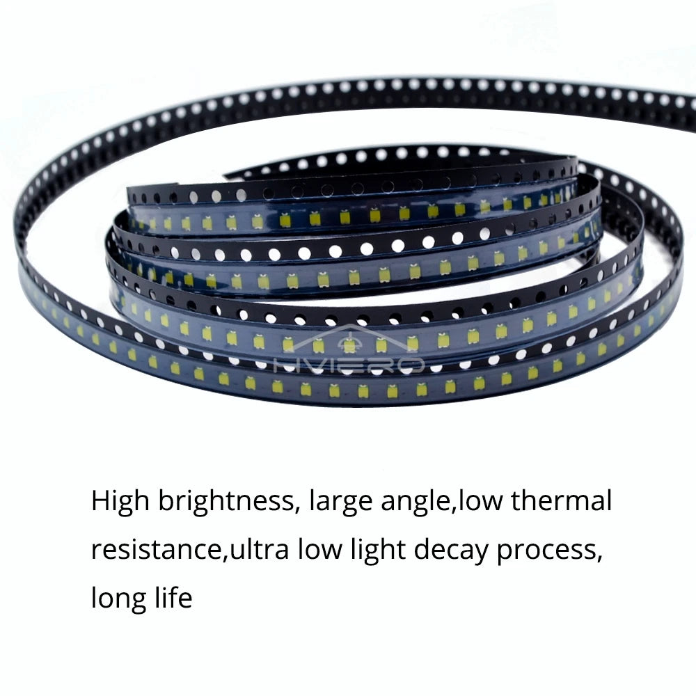 100PCS 5050 0805 LED SMD SMT Chip Red Yellow Green White Blue Orange Purple Pink RGB Emitting Diode Light 3.3V Voltage Neon Lamp