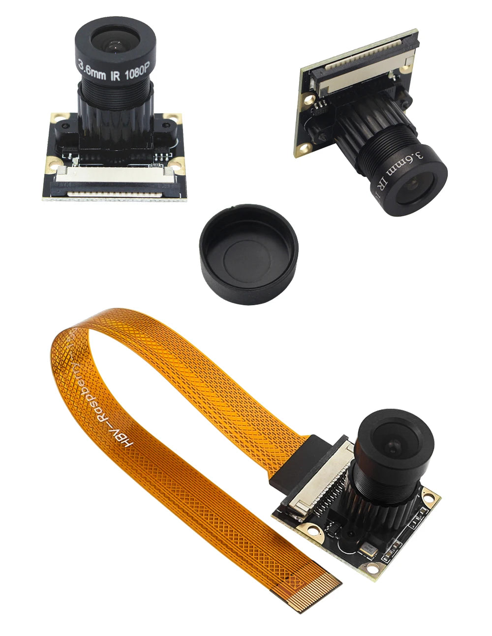 Raspberry Pi 5 Camera 5MP 1080P Optional Night Vision Wide Angle IR-CUT FF AF Cameras for RPI 5 Pi5 Zero