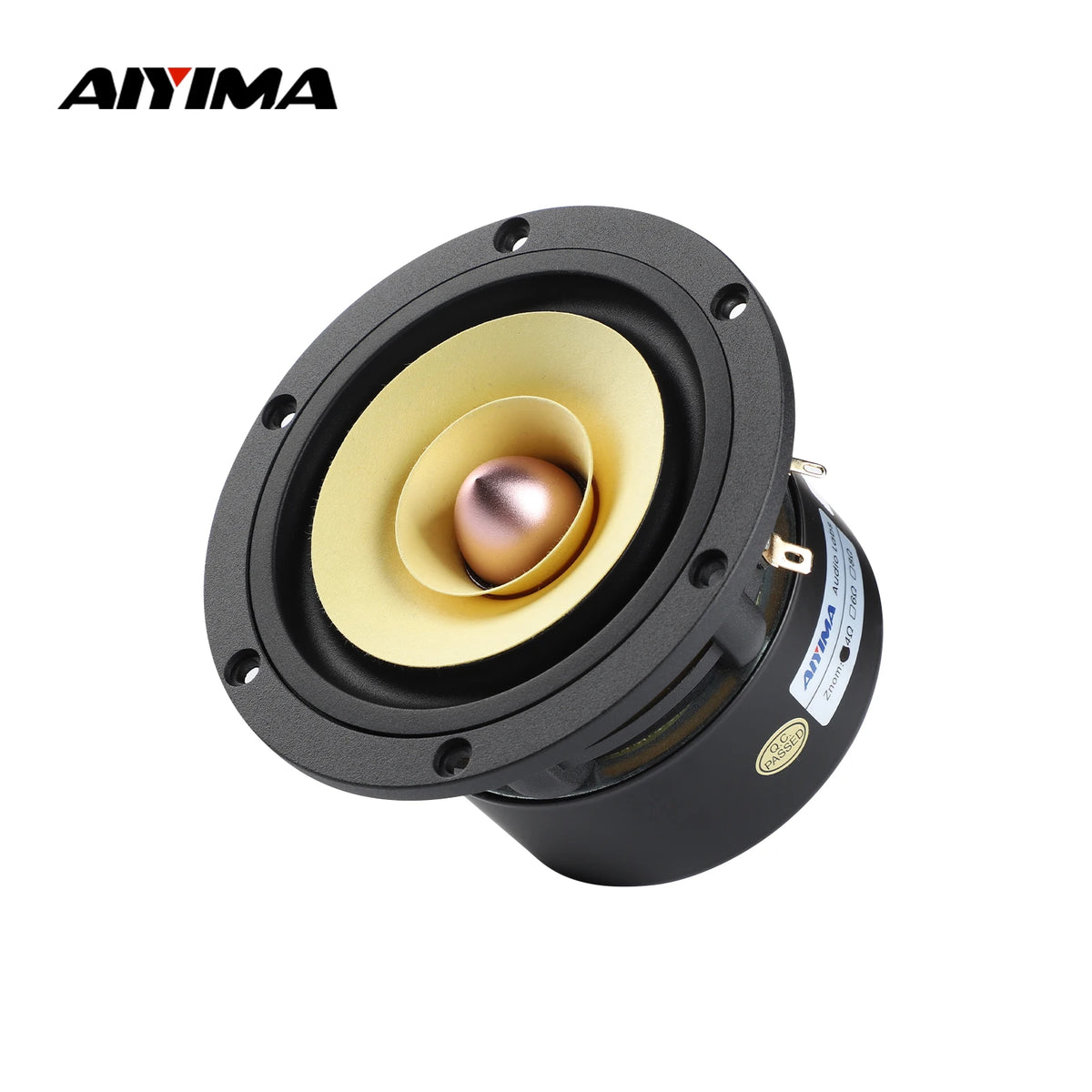 AIYIMA 1Pcs 4 Inch Full Range Speaker Unit 4 8 Ohm 25W Speaker Tweeter Woofer Aluminum Bullet Audio Home Theater Loudspeaker