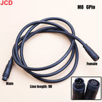 1pcs M6 M8 2 3 4 5 6 Pin Electric Bicycle Butt Joint Plug For Ebike Display Cable Male to Female Waterproof Aviation Connector