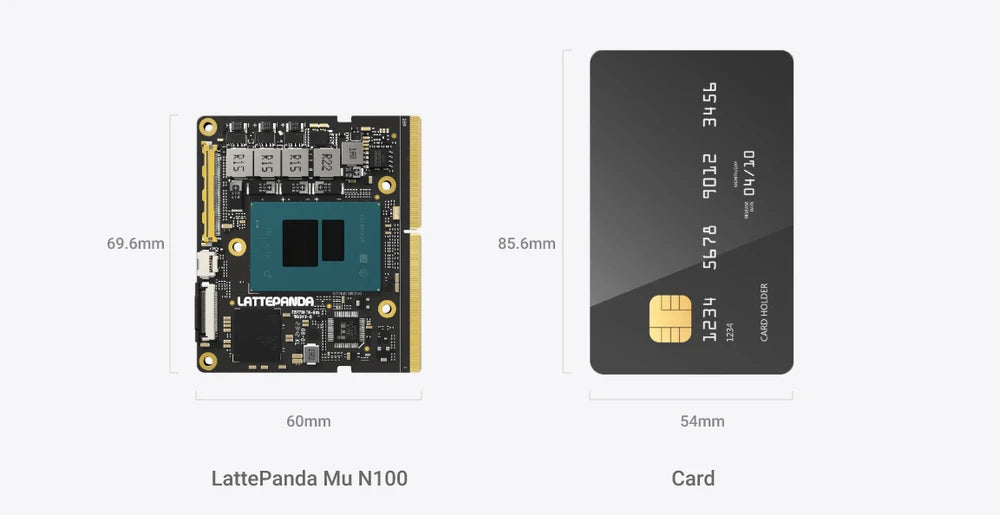 LattePanda Mu - A Micro x86 Compute Module (N100 CPU,8GB RAM,64GB eMMC)