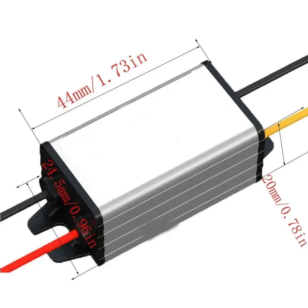 DC 24V To 12V 5A 60W Regulator Power Supply Module Buck Transformer Step Down Voltage Converter for Golf Cart Truck Waterproof