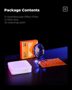 K&F CONCEPT Effects Filters Kaleidoscope Prism/Spiral Halo/Split Diopter/Motion Blur/4 6 8 Points Camera Lens Filter Photography