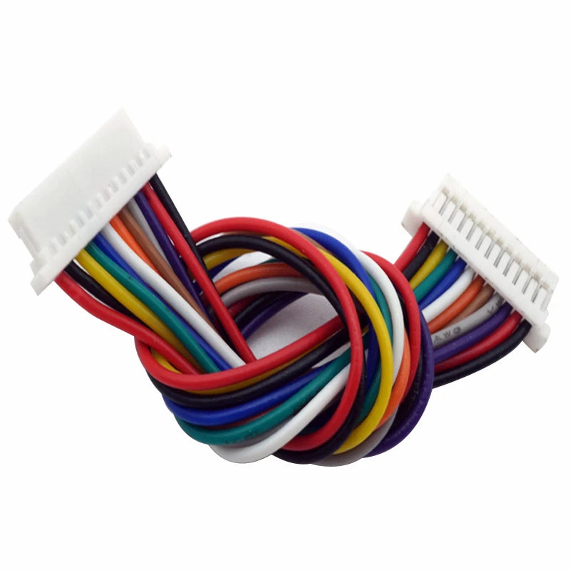 10PCS Spacing 1.0mm Wire Cable Connector DIY SH1.0 JST 2/3/4/5/6/7/8/9/10Pin Electronic Line Double Connect Terminal Plug 28AWG