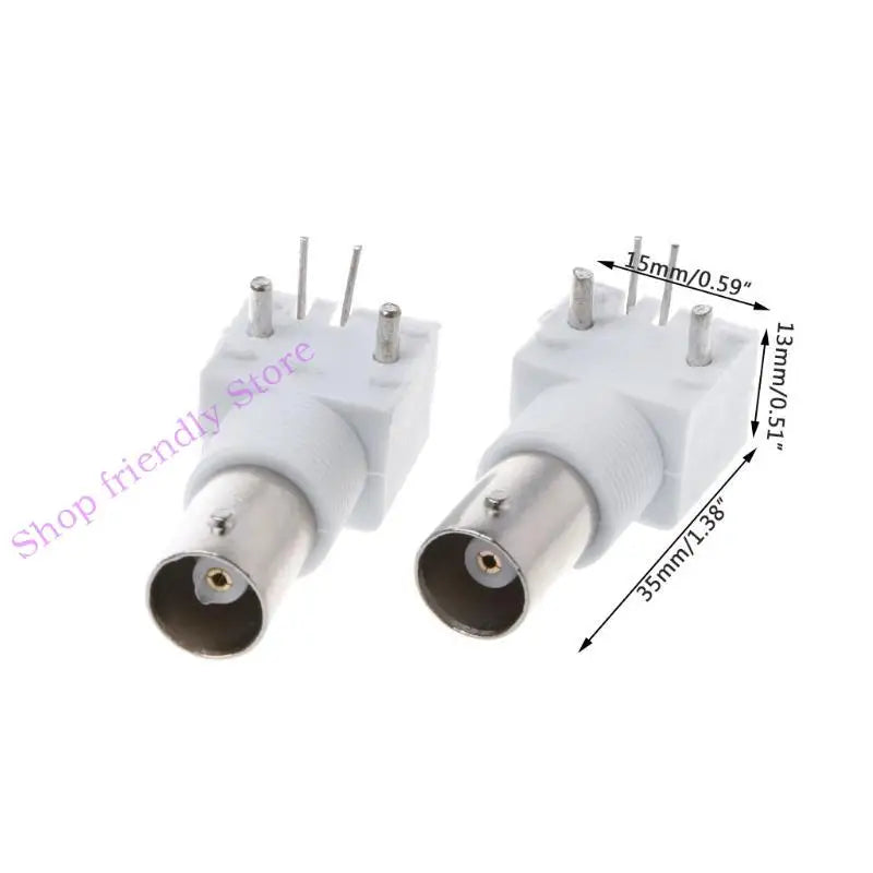 594A 10x PC Board PCB Mount BNC Female With Bulkhead Connector