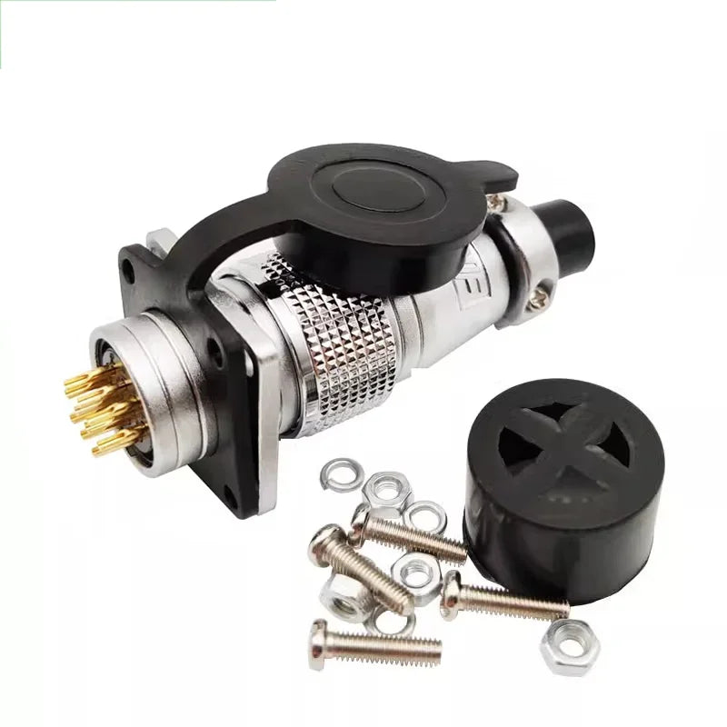 PLS20 Aviation Connector WS20 TP20 Opening Diameter 20mm 2/3/4/5/6/7/8/9/10/12 Pin Male Female Aviation Plug Aviation Socket