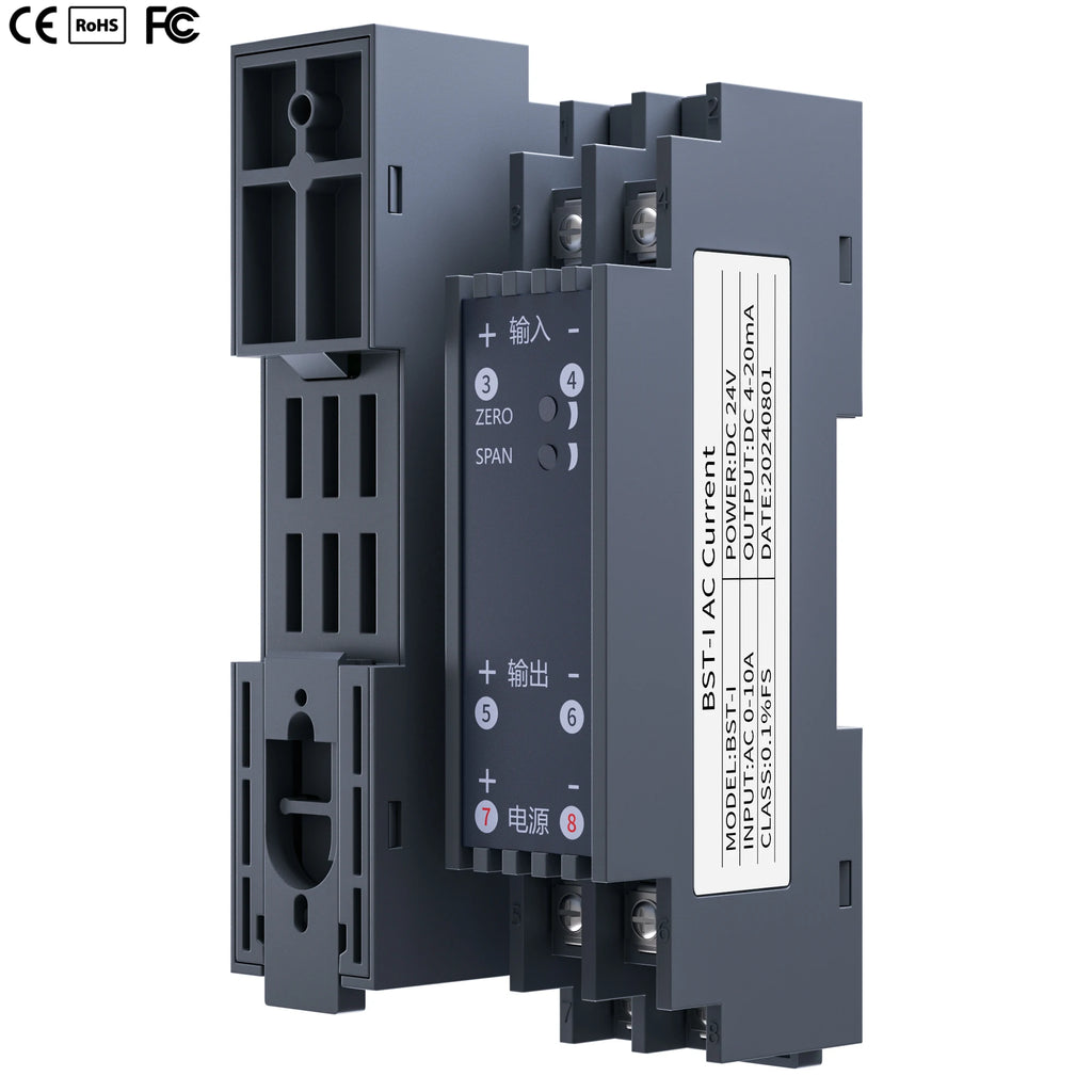10A 15A 20A AC Input 0-10V 0-5V 1-5V Output Strong Anti-interference Current Signal Converter 4-20mA AC Current Transducer