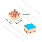 WE DO HEATSINK Small Tiny Useful Pure Copper Heat Sink Without or With Thermal Pad For Raspberry Pi Banana Pi IC Chipset Package
