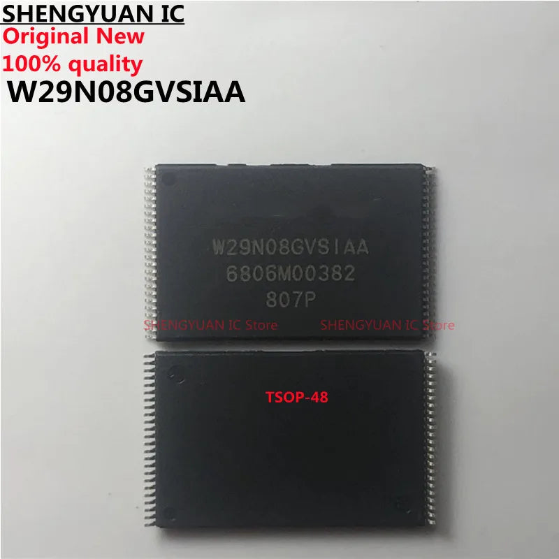 5Pcs/lot W29N02GVSIAA W29N01GVSIAA W29N04GVSIAA W29N08GVSIAA TSOP-48  NAND FLASH MEMORY 100% new imported original 100% quality