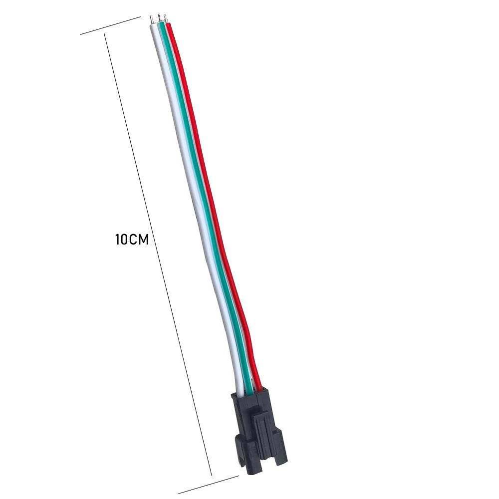 3 Pin JST SM Male Female Plug Connector Cable For WS2812B WS2812 WS2811 LED Strip Lamp