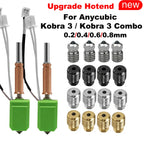 New Upgraded Hotend kit For Anycubic Kobra 3 Bi metal Heatbreak 24V 60W Ceramic Hot End Thermistor Nozzle For Kobra 3 Combo