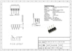 10pcs 2.54mm  L7.43mm Round Female Header Socket Single Row RA 1x40Pin Horizontal SMT Gold Round Hole Socket 0.1" Hole Male Pin