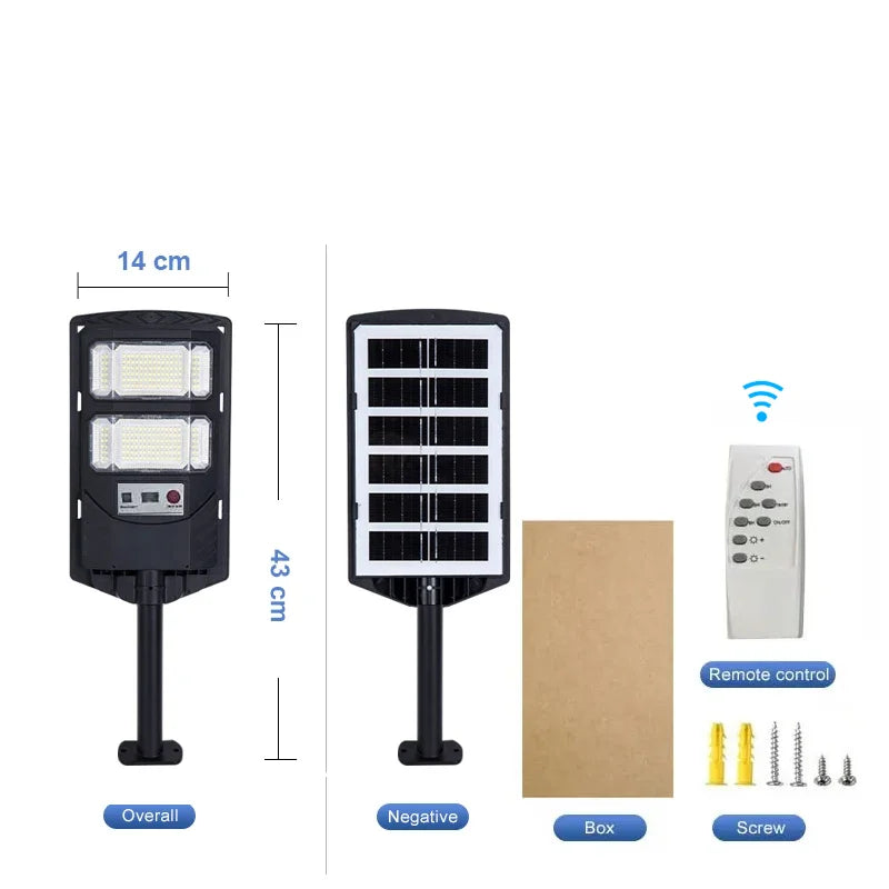 1/2PCS 11000W/6000W LED Solar Lights Motion Sensor Light Outdoor Remote Control Solar Lamp Waterproof Garden Courtyard Lamp