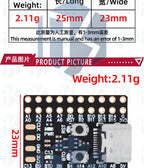 STM32F103C8T6  ch340 ARM Cortex-M3 Core Development Board, 72MHz MCU Module, 64KB Flash 20KB SRAM, 37 GPIO for Arduino