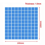 6.0W/mK Thermal Pad 100*100 For GPU CPU Heatsink Cooling Conductive Silicone Pad PC Fan Heat Sink High Quality Thermal Pads