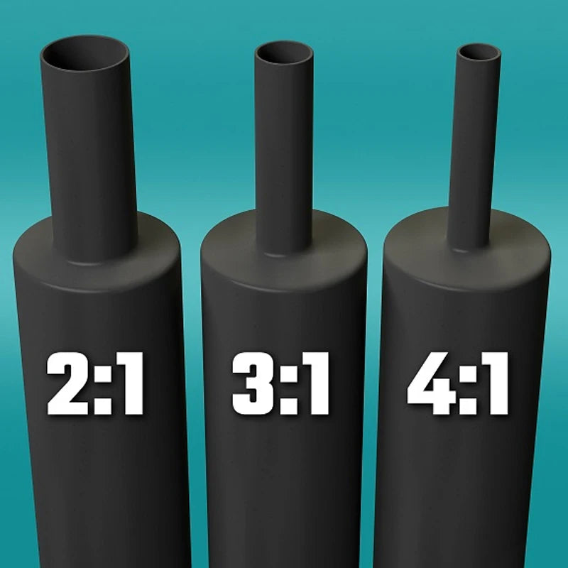 1~10m Dual Wall Heat Shrink Tube Diameter1.6 - 52mm Adhesive Lined Polyolefin ﻿Wrap 3:1/4:1 Ratio With Glue Cable Protect Sleeve