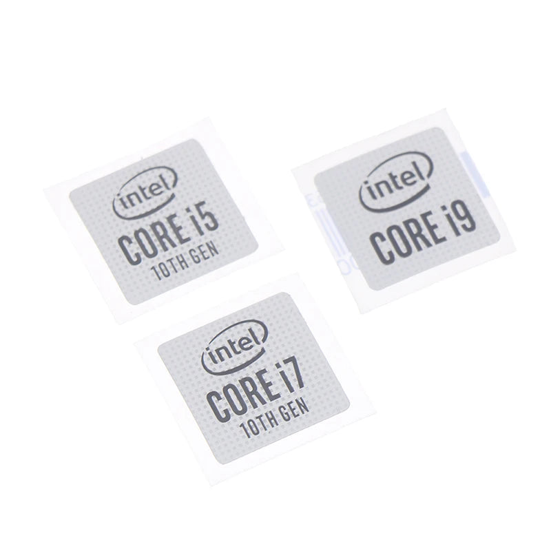 100% Brand New  5pcs 10th Generation Core I5 I7 I9 DIY Sticker Label Notebook Decoration