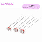 5-20PCS Light Sensitive Resistor 5MM Photoelectric Photoresistor LDR 5528 GL5528 5506  5516 5528 5537 5539 For Arduino