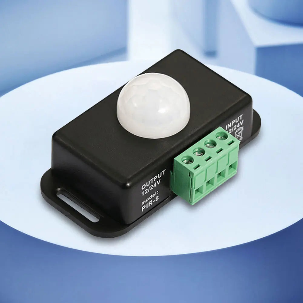 DC 12V 24V 6A PIR Motion Sensor Switch Automatic Adjust IR Infrared Detector Light Switch Module for LED Strip Light Lamp