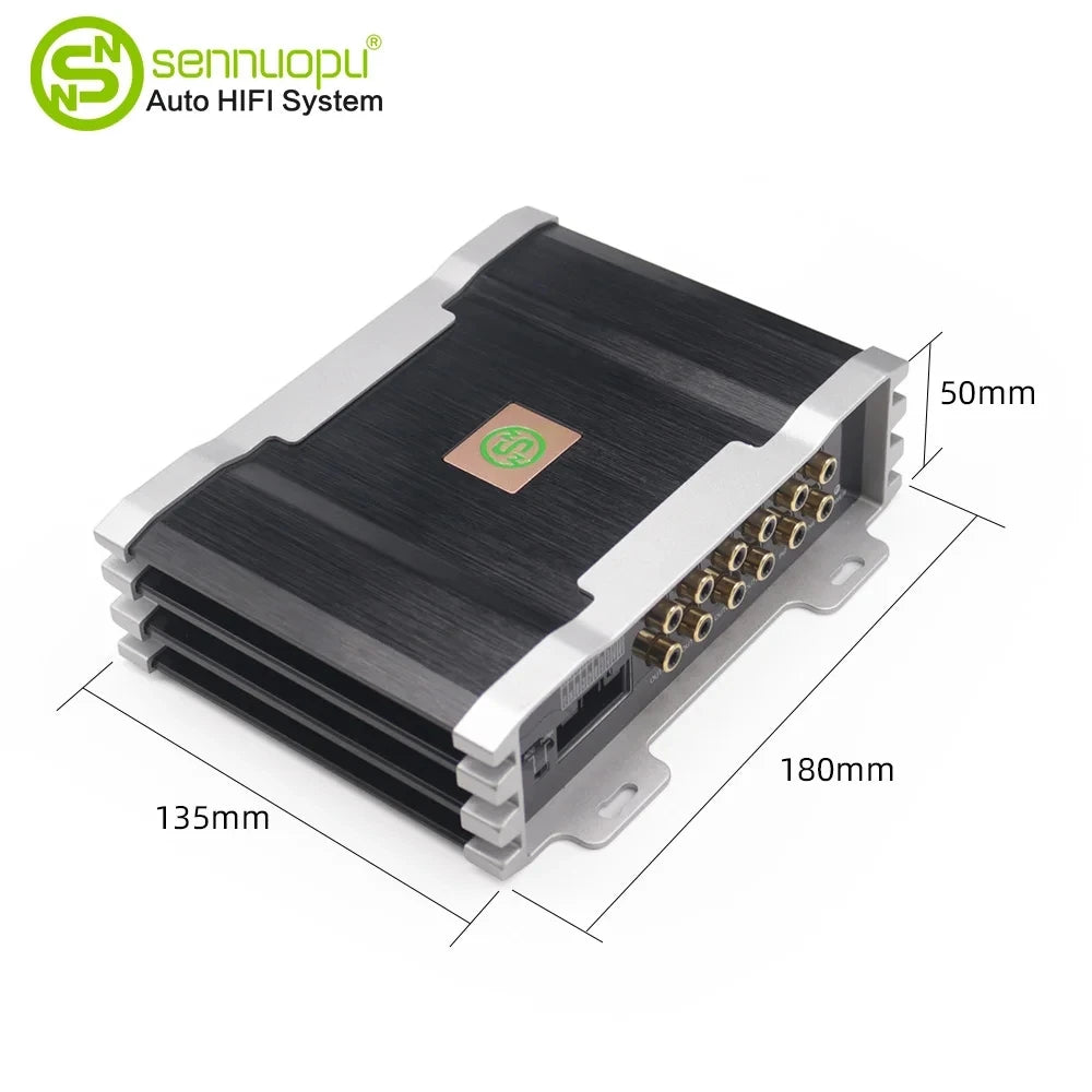 Sennuopu X10B Car Audio 4 Ch Power Amplifier 8 Channel Dsp Processor Bluetooth Amp Equalizer Amplificador Automotivio Sound