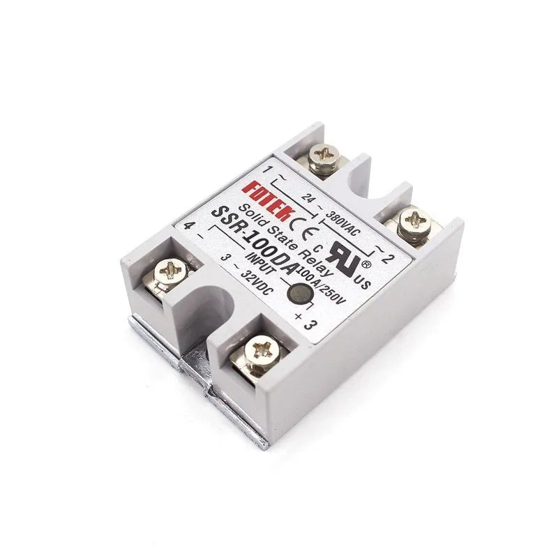 Solid State Relay 12v 24v SSR-60DA SSR-80DA SSR-100DA 60A 80A 100A 3-32V DC TO 24-380V AC SSR fuse for home applicance